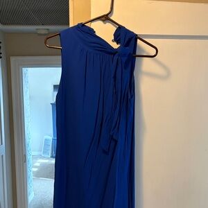 Ann Taylor One Shoulder Blue Dress